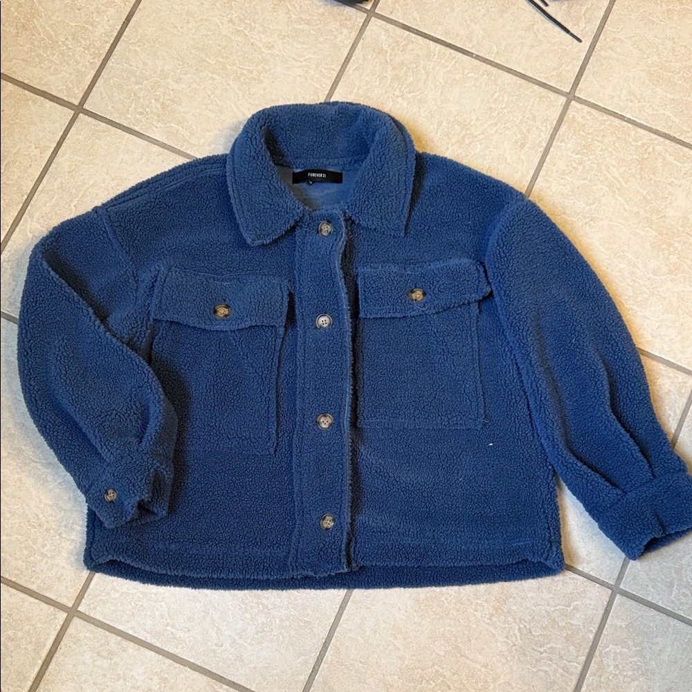 Forever 21 Kids Blue Jean Jacket
